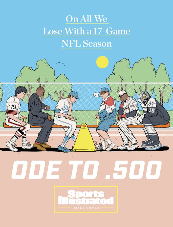 Athletes and coaches sitting on a level teeter totter